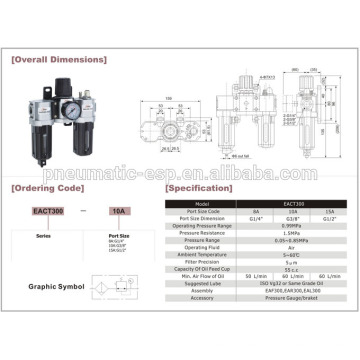 Combinación de aire BELNE pneumatoc EAC1000-5000 series